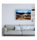 Snowy Corral Canvas Art - 15.5