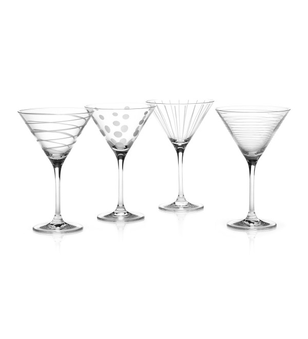 Stylish Set of 4 Contemporary Glasses