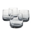 Ombre Grey Glasses, Set of 4