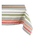 Warm Stripe Tablecloth 60