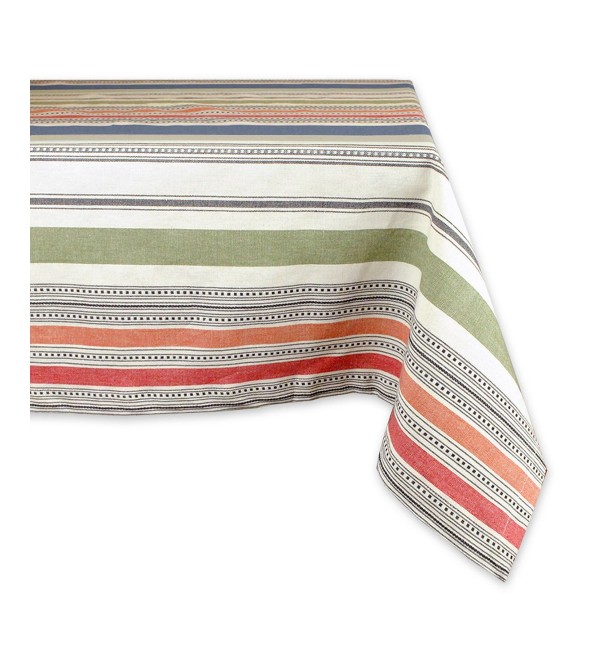 Warm Stripe Tablecloth 60