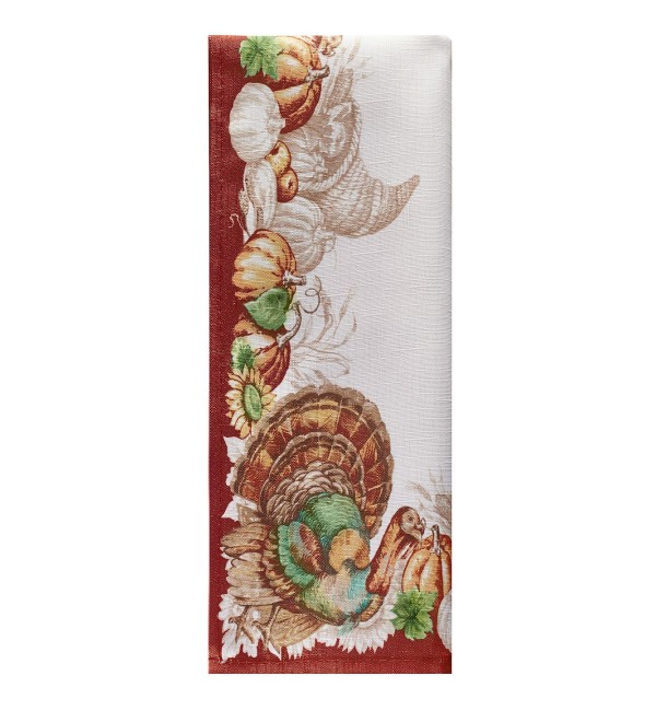 Holiday Bordered Fall Napkins, Set of 8