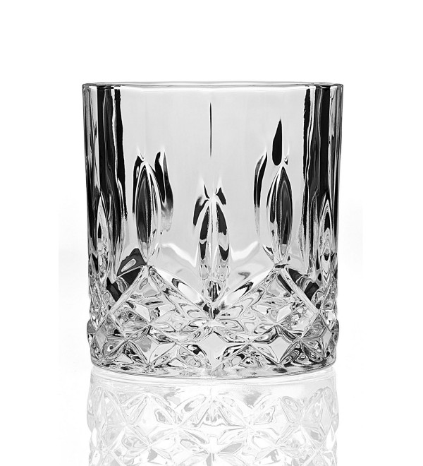 Elegant Double Old-Fashioned Glasses, Set of 4