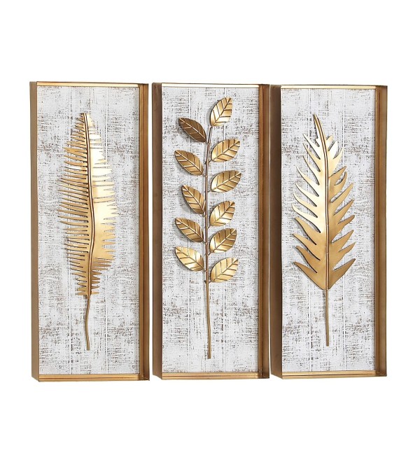 Contemporary Floral Wall Decor, Set of 3