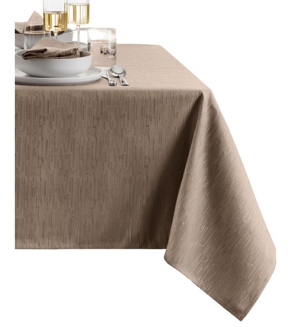 Solid Texture Water and Stain Resistant Tablecloth, 60