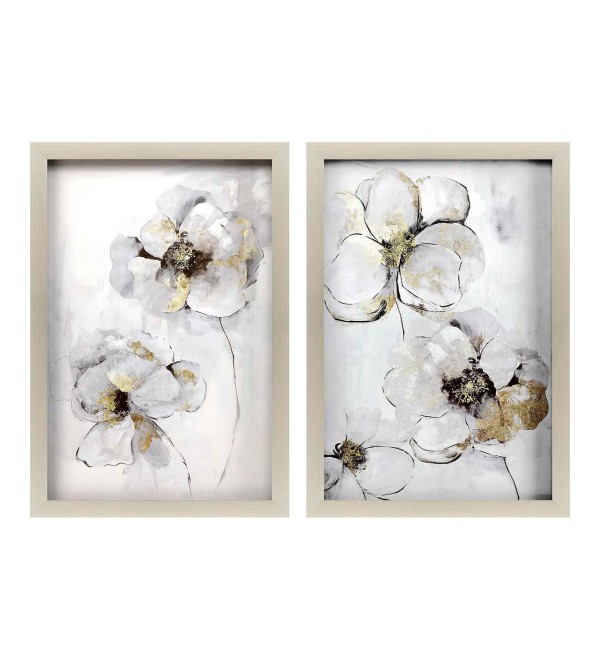 Silver-Tone Finesse Wall Art Set, 2 Piece