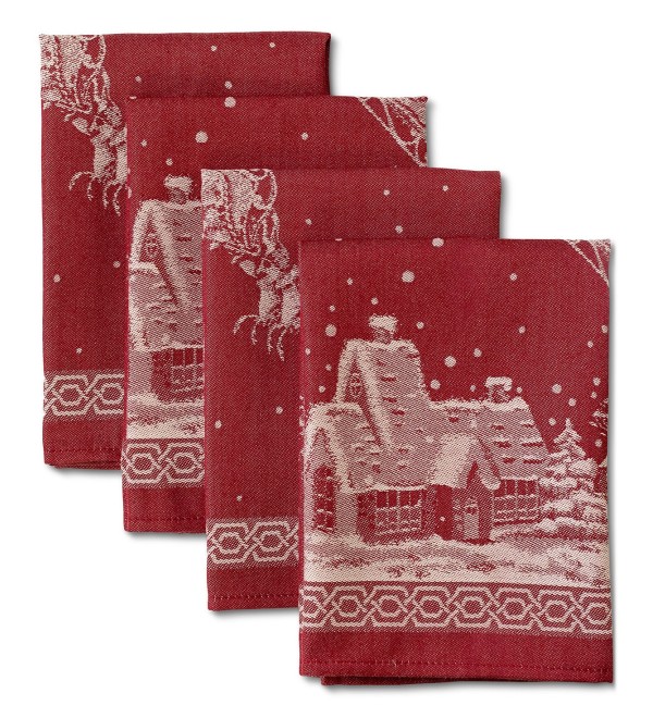 Engineered Jacquard Napkins, Set of 4