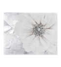 Grey Bloom Canvas Print