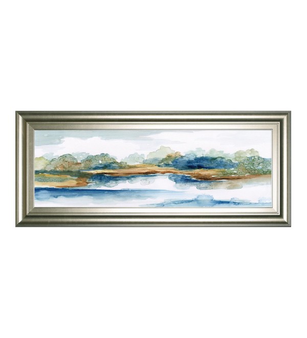 Blue Serenity Framed Print Wall Art, 18