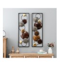 2 piece Abstract Metal Wall Panels