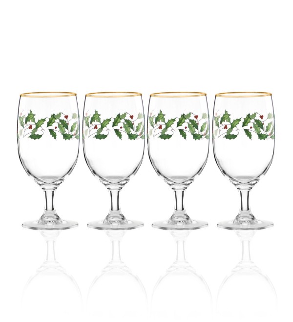 Holiday 4-piece Iced Beverage Glass Set