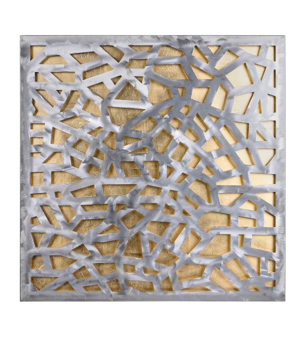 Polished Steel Leaf 3D Abstract Metal Wall Art, 32